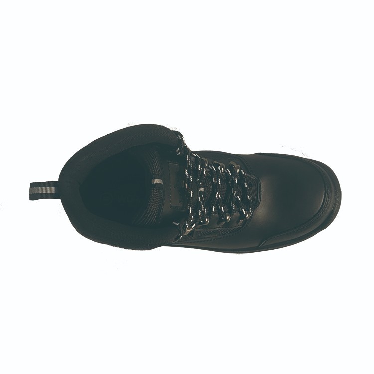 CE Black Metal Eyelets Anti Slip Customized For Your Requirements SJ Safety Boots Mid Cut Work Shoes
