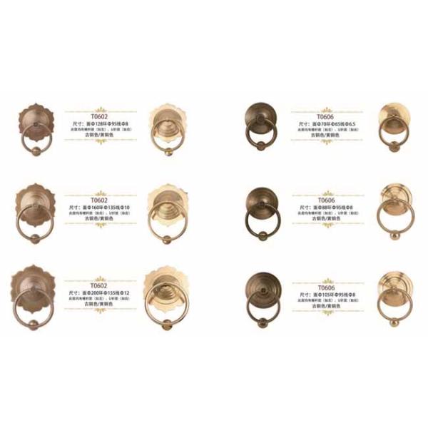 Surface Mount Solid Customized Brass Animal Head Knocker Pull Handle Bronze Ring Handle Antique Lion Head Door Knocker