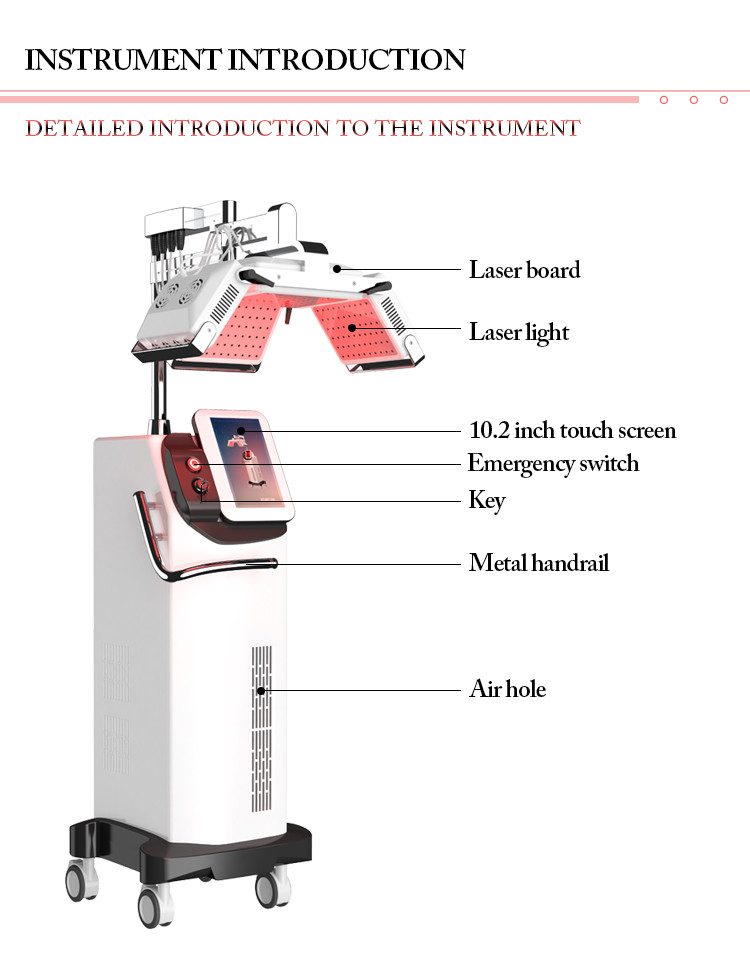 660nm Diode Laser Hair Growth Machine , Anti Hair Loss Treatment Machine