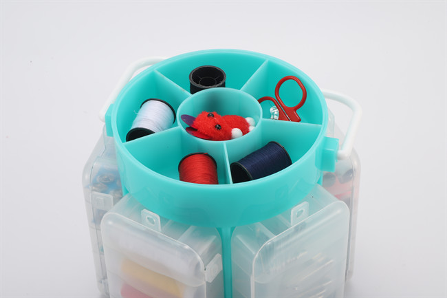 diy box sewing kit set 210 PCS Plastic Basket Large Size Household Sewing Kit Needle And Thread Tools