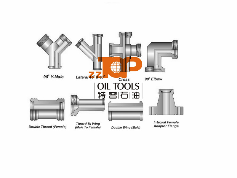 High Pressure Wellhead Integral Fittings API 6A Well Head Equipment