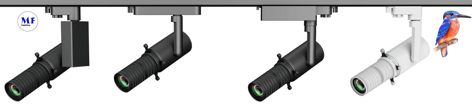 Shapeable Spotlight Dimmable Shaped Zoomable LED Track Light Spot Shaping Lights for Shops Exhibition Halls Museums