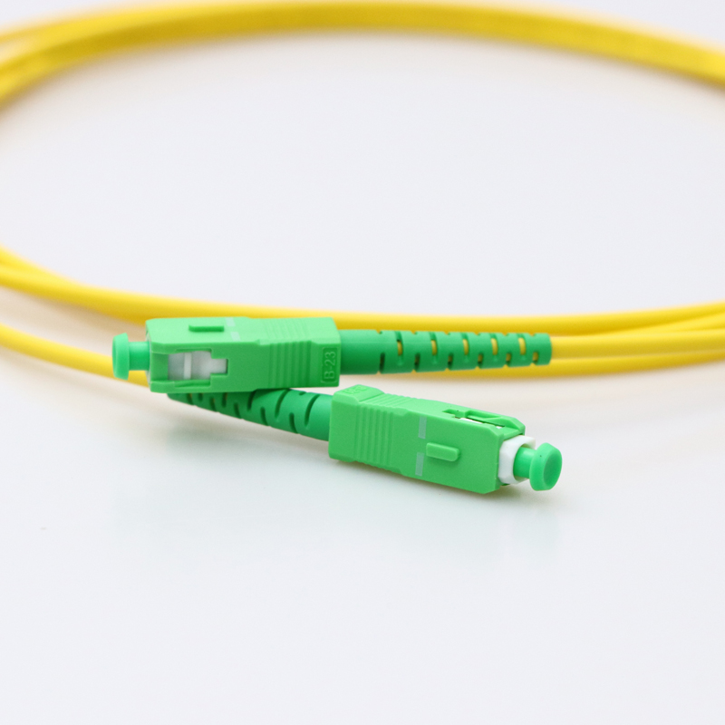 Custom 9 125 Single Mode Fiber Cable Assembly Duplex SC APC - SC APC