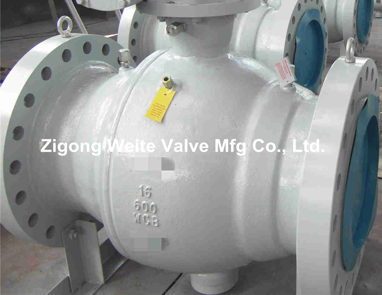 OEM 16" 600LB WCB API 598 Ball Valves Full Bore Big Size Forged Steel
