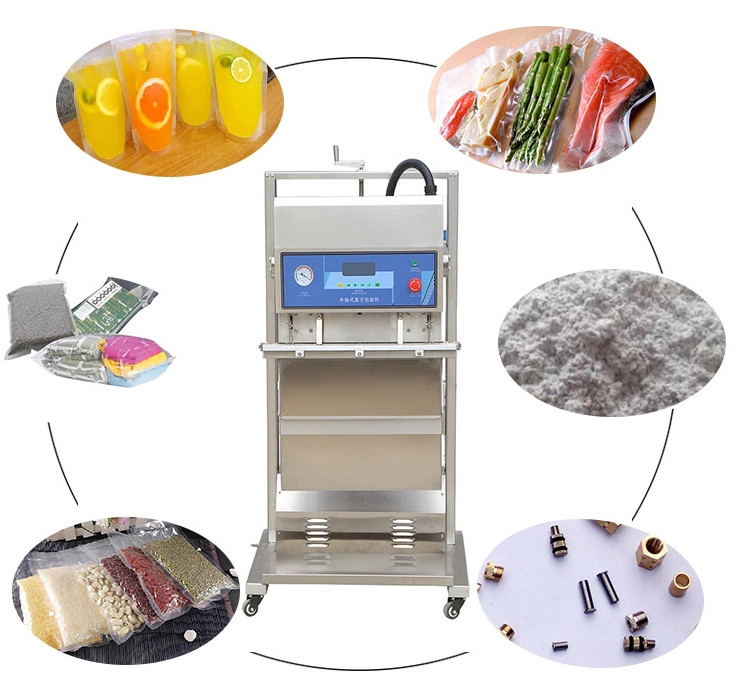 Food Industry Vacuum Packing Machine Commercial Meat Vacuum Sealer 1.8KW Power