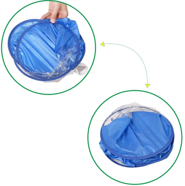 Blue Color Children Duck Raincoat Umbrella , Rain Poncho Umbrella Hat Multi - Size