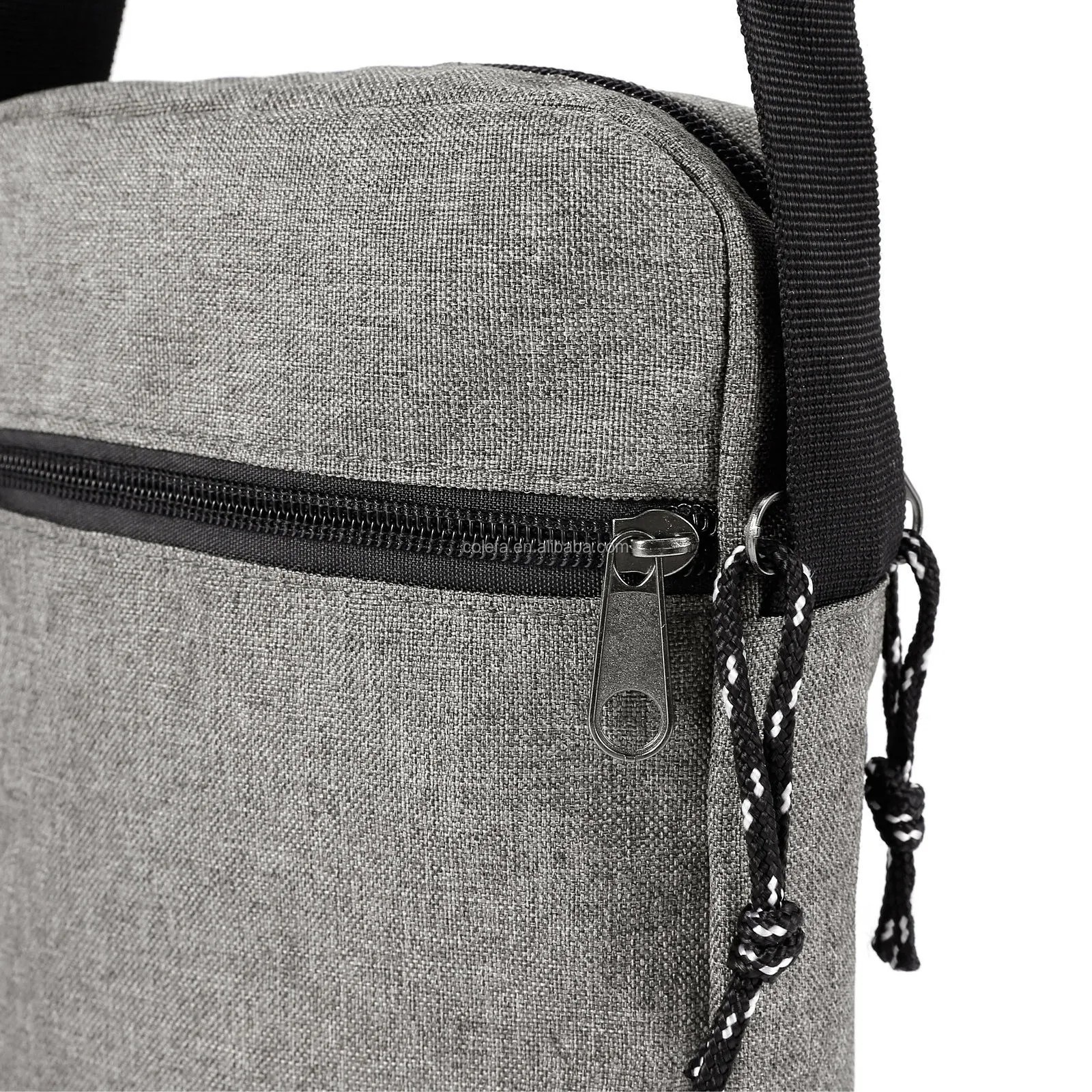 Custom logo Black Mini Square Small Men's Crossbody Messenger Side Bag Men Sling Bag