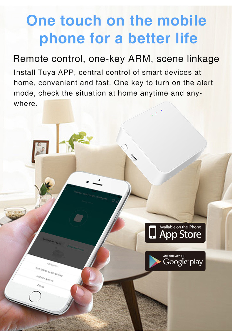 Smart Home Automation Gateway Kit Wireless Smart Gateway Support Alexa And Google Assistant