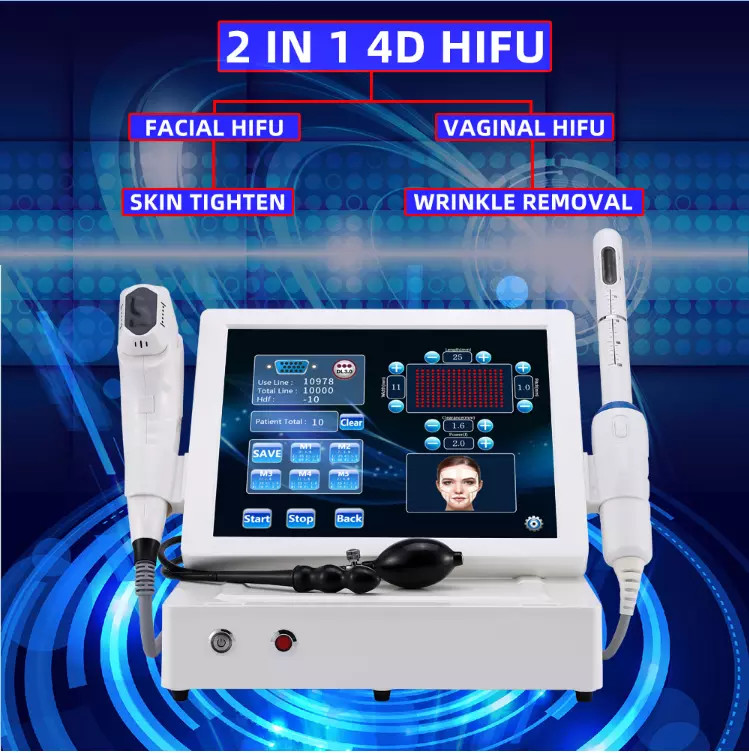 GOMECY 12 Lines 8 Cartridges 4D Hifu Face Lifting Machine Skin Tightening