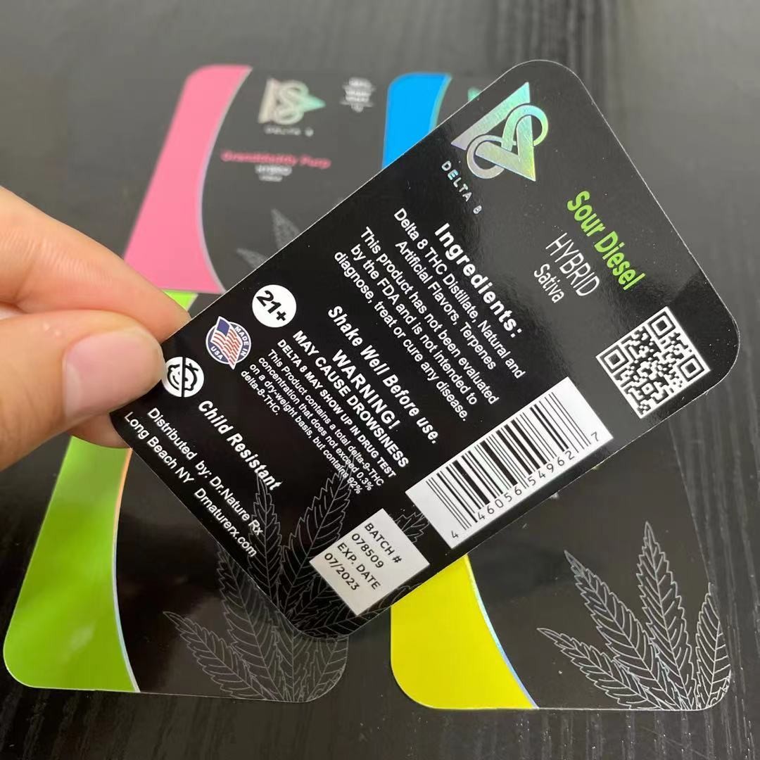 200gsm Art Paper Silver Hologram Blister Card Packaging For Pen Cbd