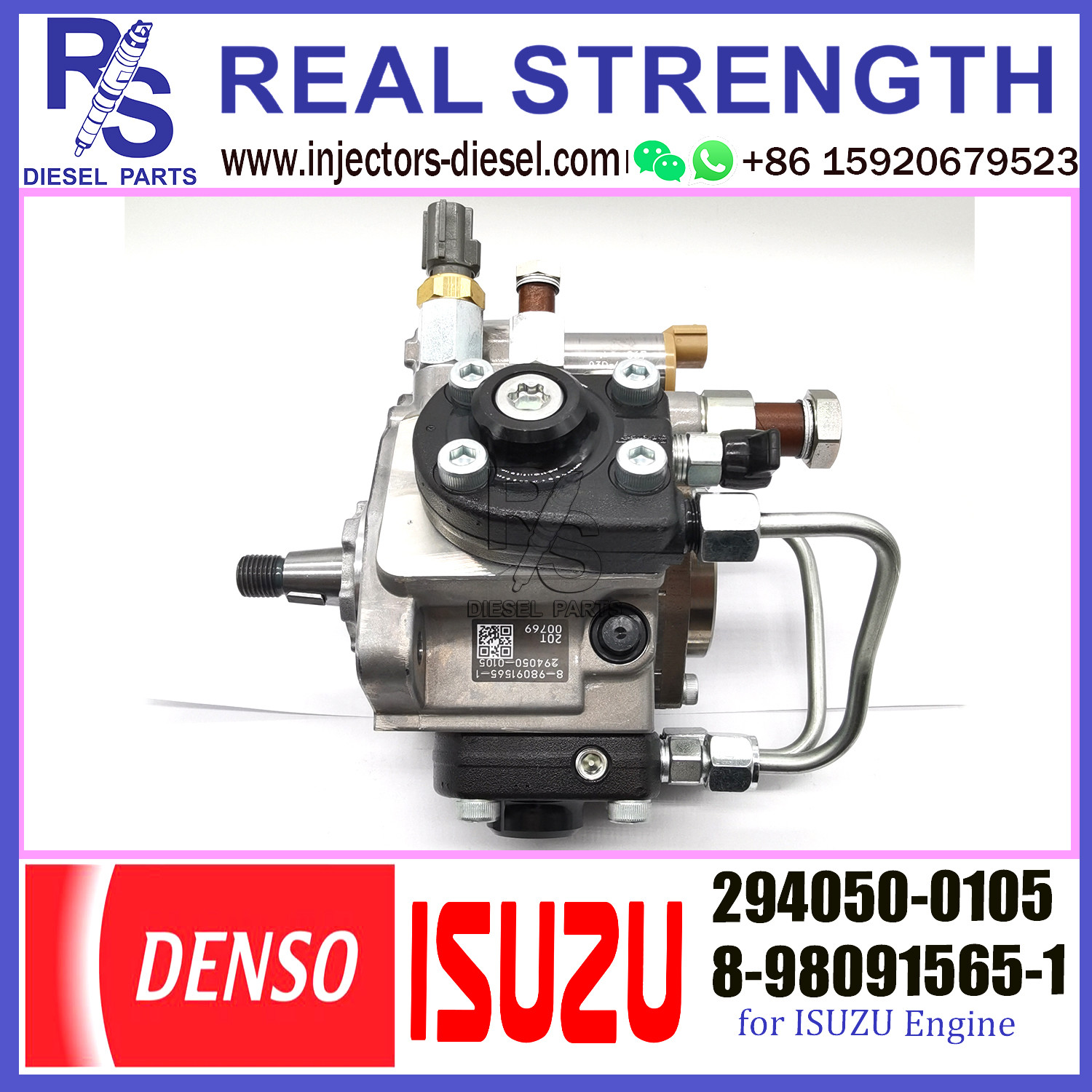 Denso HP4 Fuel Injection Pump 294050-0101 294050-0105 1-15603508-1 8-98091565-1 For ISUZU 6HK1