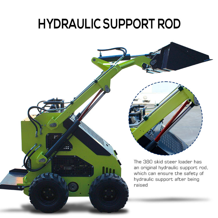Official Small Skid Steer Loader with Multi-Function Attachment Huade Hydraulic Valve