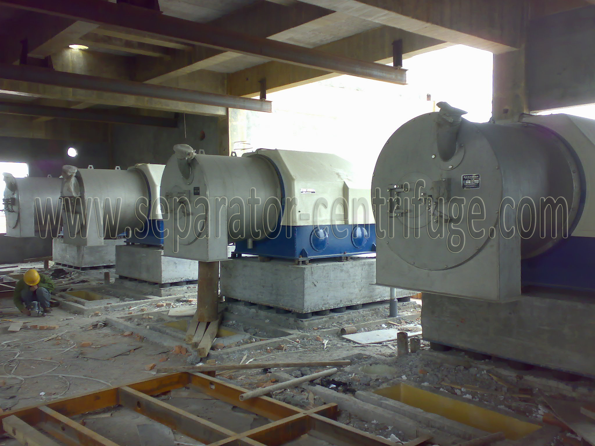 PP Series Sulzer ESCHER WYSS Salt Centrifuge Two Stage Crystal Pusher Type Centrifuge