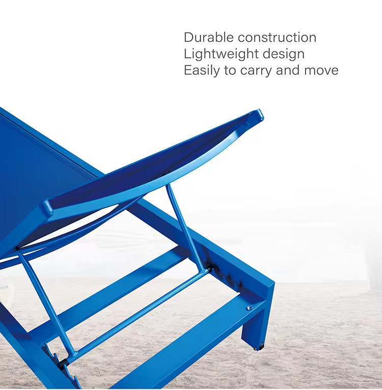 Customized Armrest Outdoor Furniture Patio Leisure Sun Beach Lounger for Relaxation