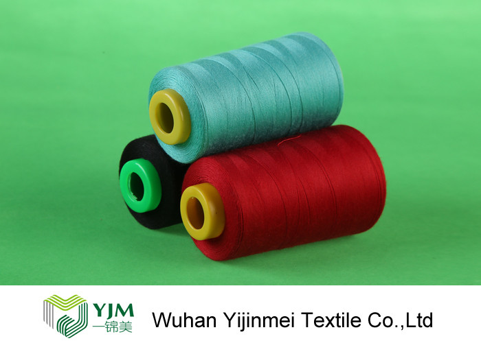 Dyed Plastic / Paper Core Spun Polyester Sewing Thread For Leather Products
