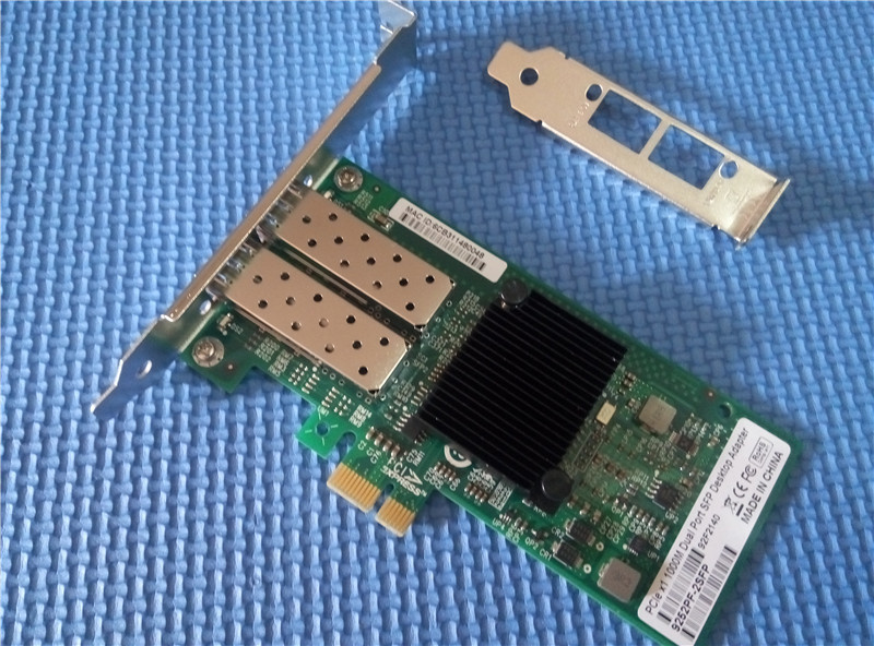 PCIe x1 1000Base-FX Dual SFP Port Fiber NIC 1000Mbps Fiber Optic Network Interface Cards 1G Desktop PC Network Adapter