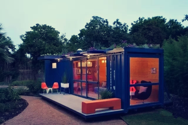 Travel Custom Container House , Custom Built Shipping Containers With Kitchen