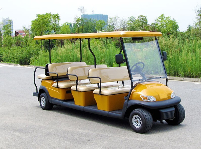 Battery Powered Electric Road Legal Golf Cart For 7-8 Person Adults 1 Year Warranty