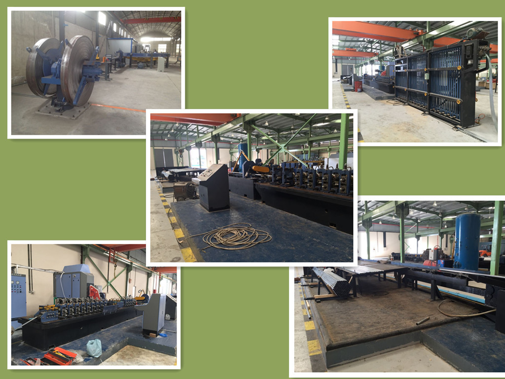 Straight ERW Tube Making Machine With HF Welding Stable 90 m / Min