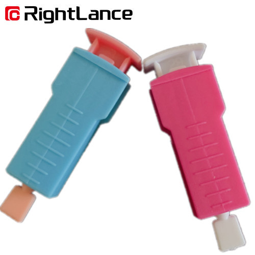 Automatic Pink Blue 25g 0.18cm Pen Lancing Device Blood Glucose Meter And Lancing Device