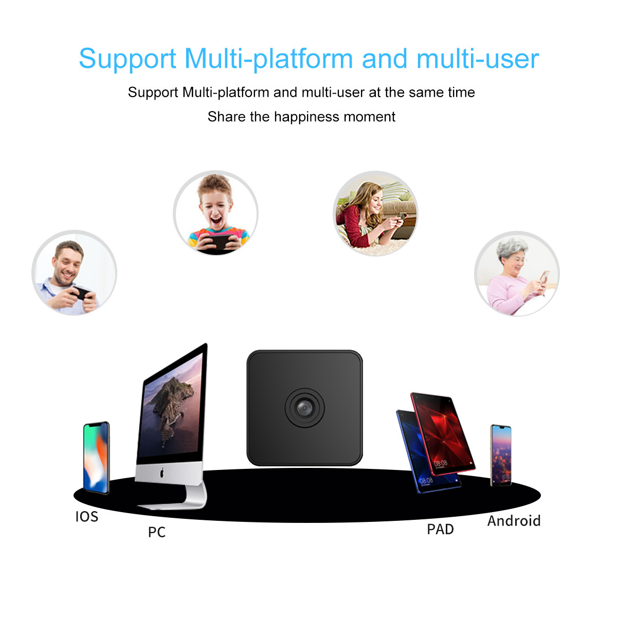 Mini indoor 1080P small button battery Power Audio pick up function 2.0MP surveillance battery camera