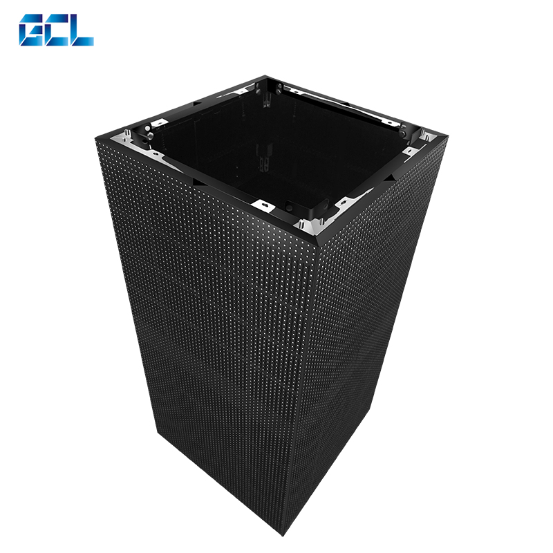 High Brightness 90 Degree Corner Outdoor Advertising LED Display With 10000hours Life Span