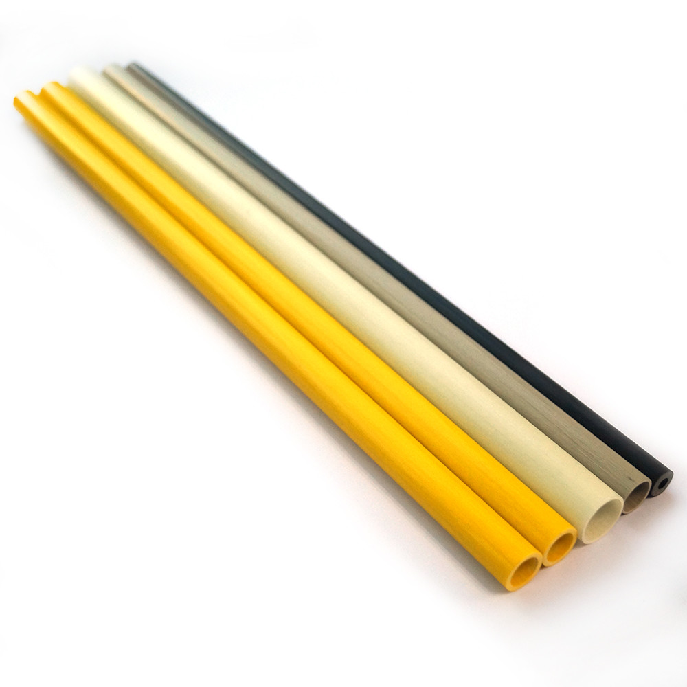 Lightweight Plastic Pultruded Fiberglass Tube FRP GRP Hollow Round Bar