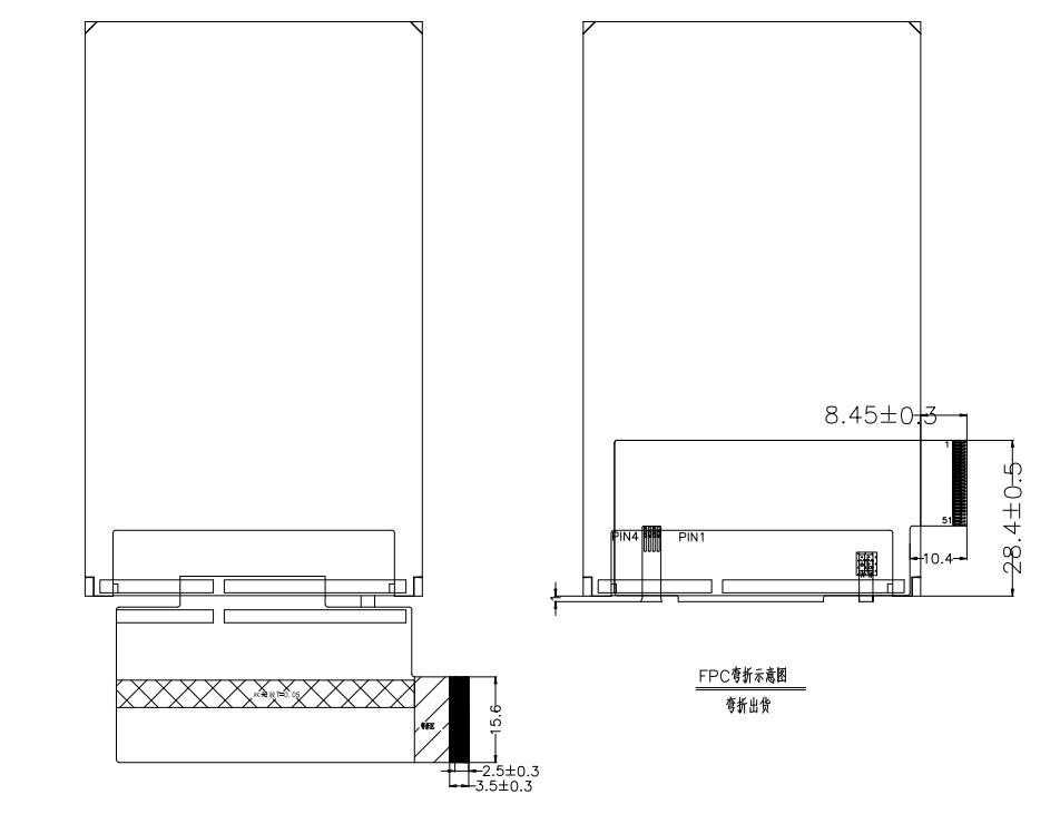 Factory Price 4.3 Inch RGB TFT Display 480x800 Pixel Vertical LCD With Resistive Touch Screen