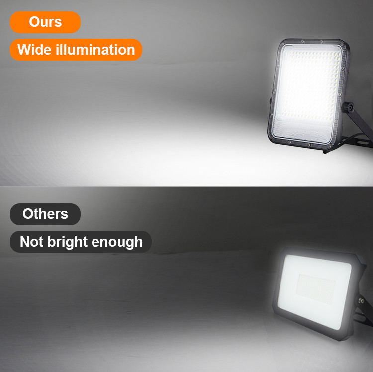 outdoor 200W LED floodlight IP65waterproof AC160-265V 170lm/W gray color aluminum