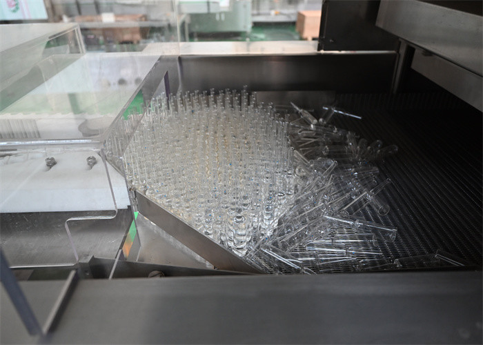 Advanced Electric Ampoule Filling Line Machine ultrasonic washing, follow-up filling needles