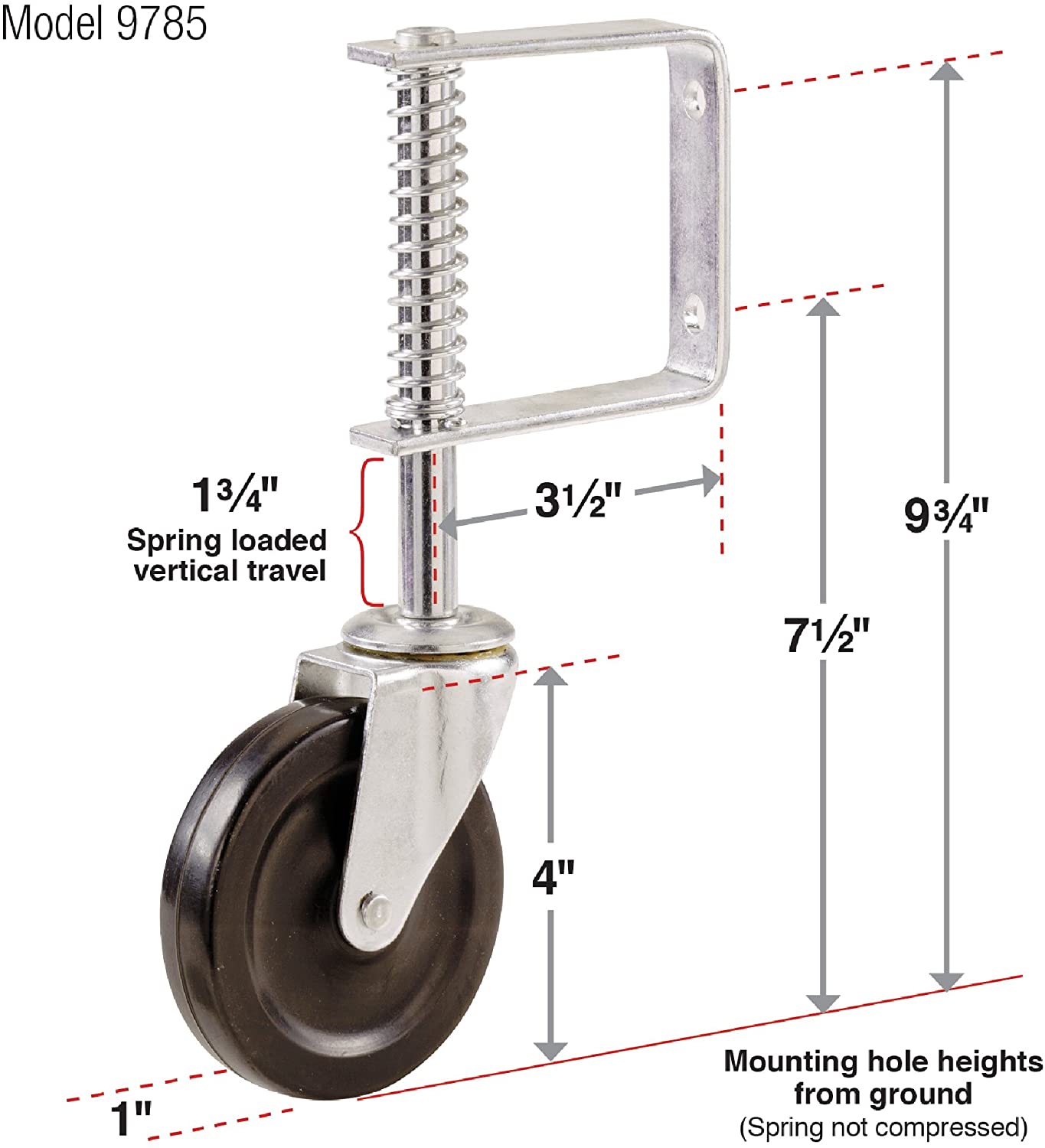 220lbs Carbon Steel Rolling Gate Wheel Carrier For Chain Link Fence Sliding Gates