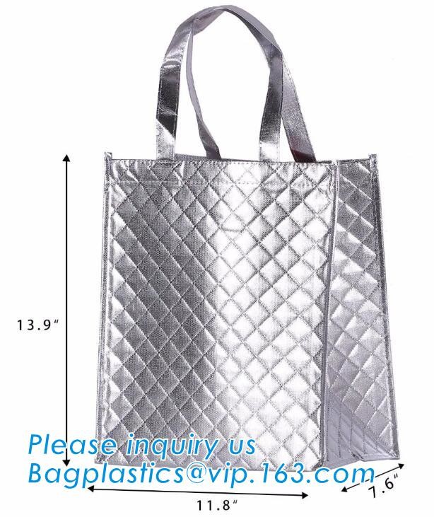 non-woven promotional shopping bag ultrasonic non woven bag, Custom printed tote non woven bag shopping shoulder bag pri