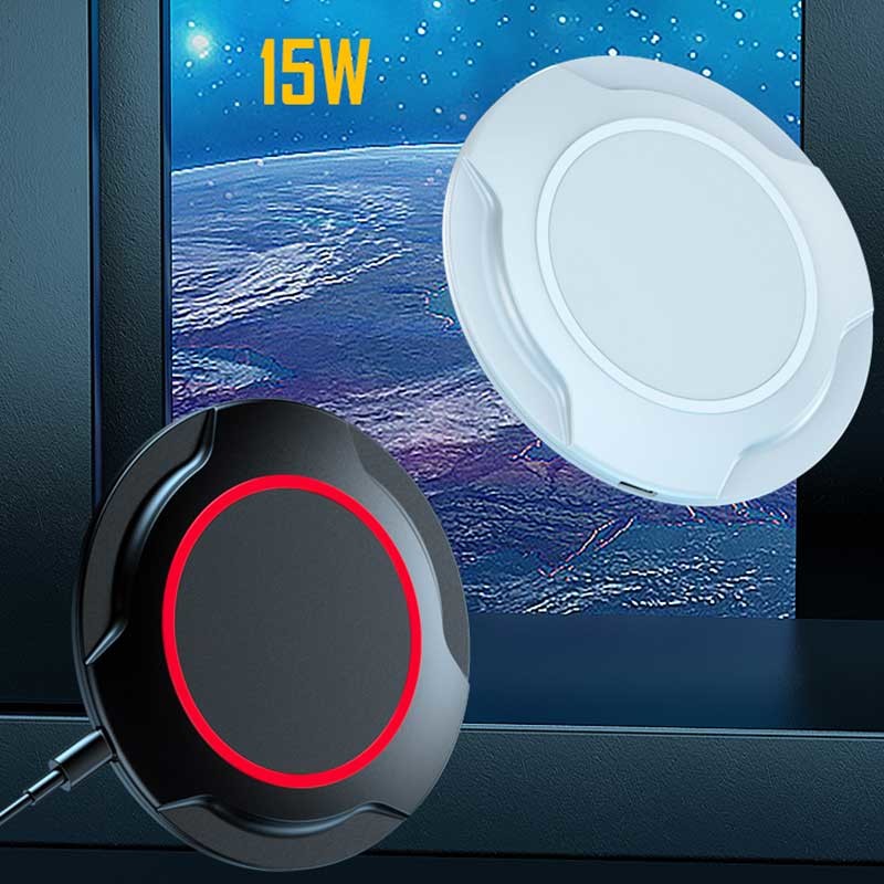 Fast Universal 15W Desktop Wireless Charger Type C Input Interface