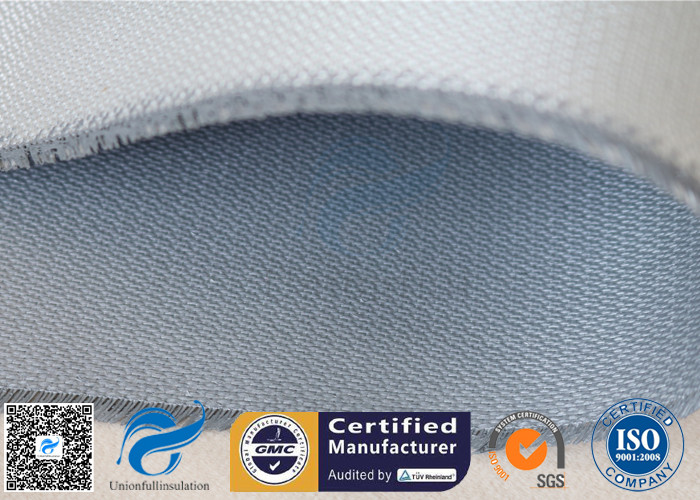 1 Side 18 Oz Grey Silicone Coated Fiberglass Fabric for Heat Insulation Pipe Cover