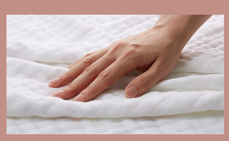 Pink Dyeing Natural Gauze Fabric Multilayer 40S 210GSM Spring Kids Blanket