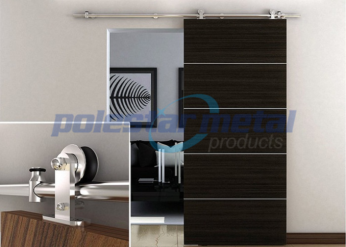 2000mm Curved Stainless Steel Barn Door Hardware For Wooden Sliding Door