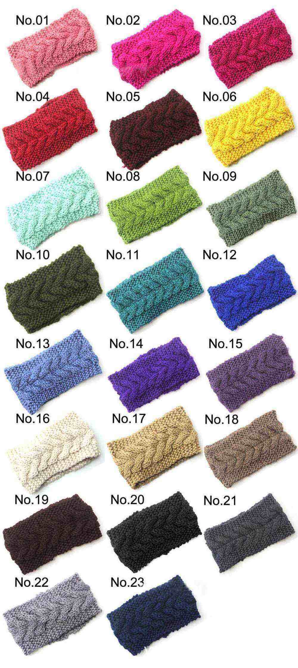 Cute Crochet Headbands Hair Head Band Bow Kid Baby Girl Accessories Knitted Headwrap Hair Band Fashion Knotted Crochet