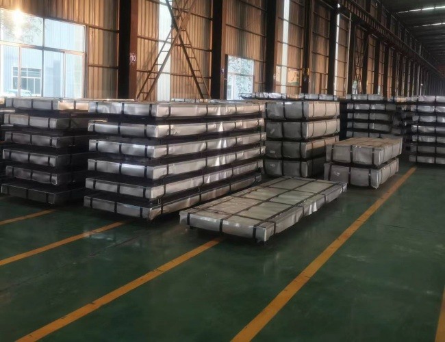 Roofing Galvanized Steel Corrugated Sheet Regular Spangle 1250x2500mm