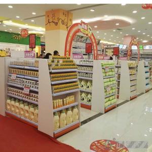 China Powder Coating Retail Display Racks , Cosmetic Shelf Display 100kg Capacity OEM on sale