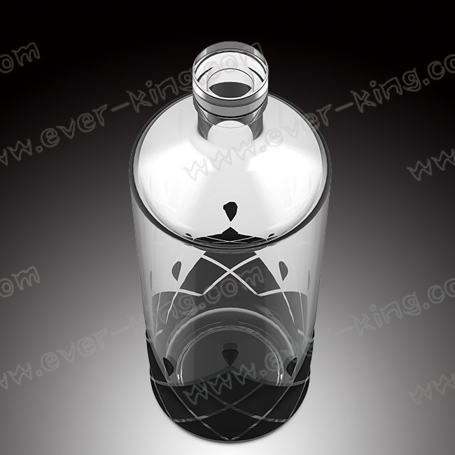 750ml Clear Empty Crystal Glass Bottle For Spirits Liquor