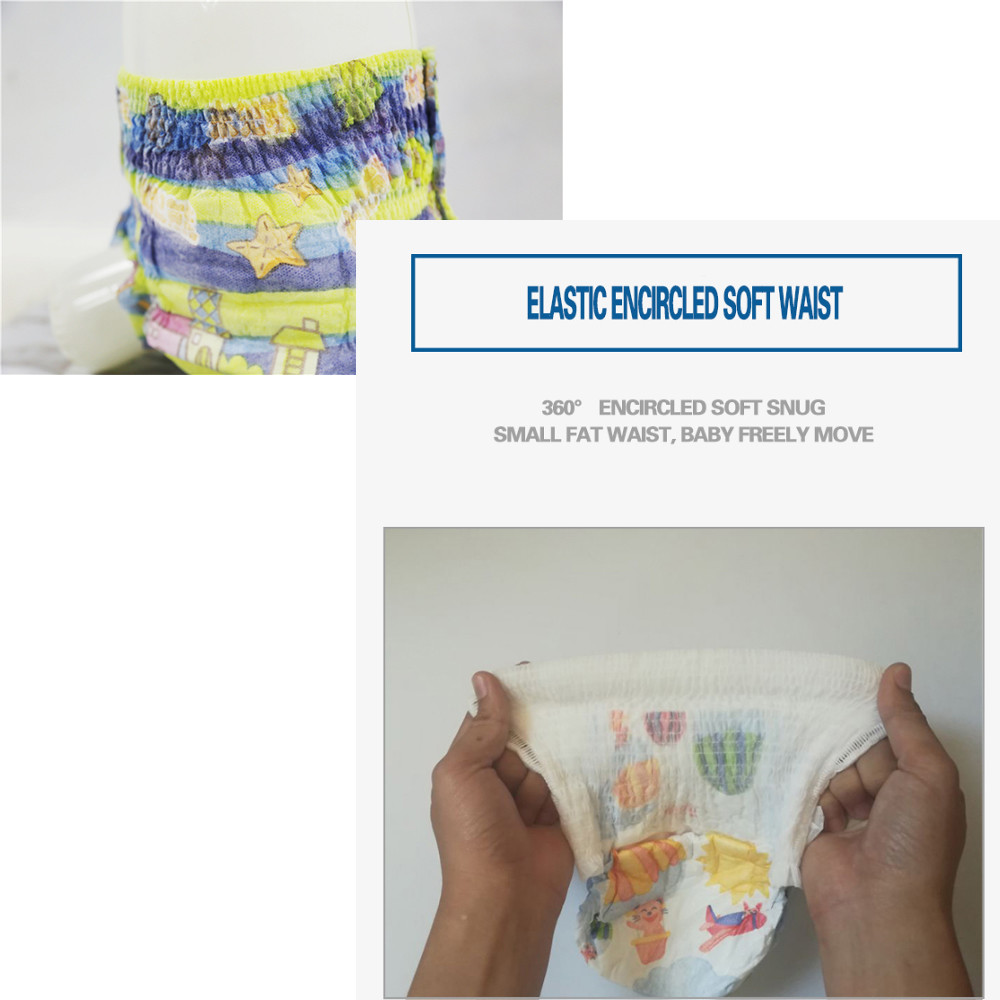 Color Printed 35lbs Disposable Swim Diapers 3D Leak Guard Fluff Pulp