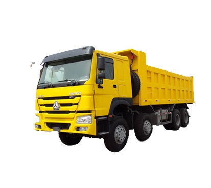 Used Howo 8x4 12 Wheel Dump Trucks 375 Hp Diesel Engine Sand Tipper Truck with No ESC