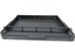 Buy cheap Black Metal Frame Optical Fiber Patch Panel 96 Core Multimode Black / Beige product
