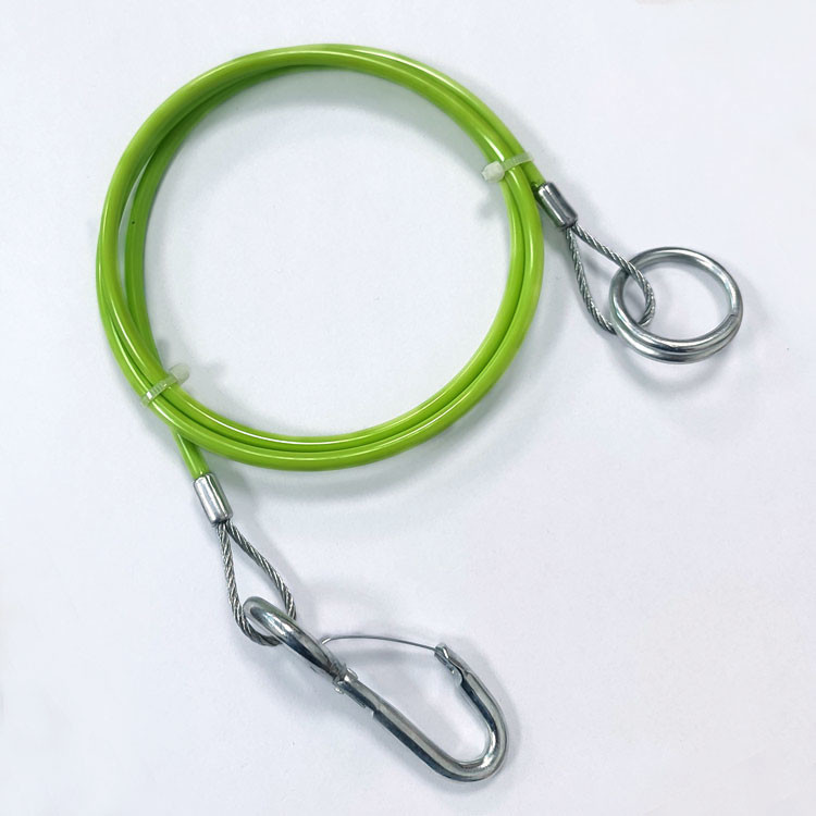 TPU PU PVC PA Coating Steel Wire Rope Sling Stainless Steel Wire Rope Safety Cable