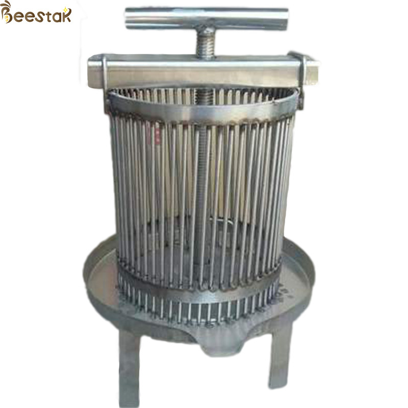 Beekeeping Equipment Stainless Steel Honey Press Machine With Honey Barrel