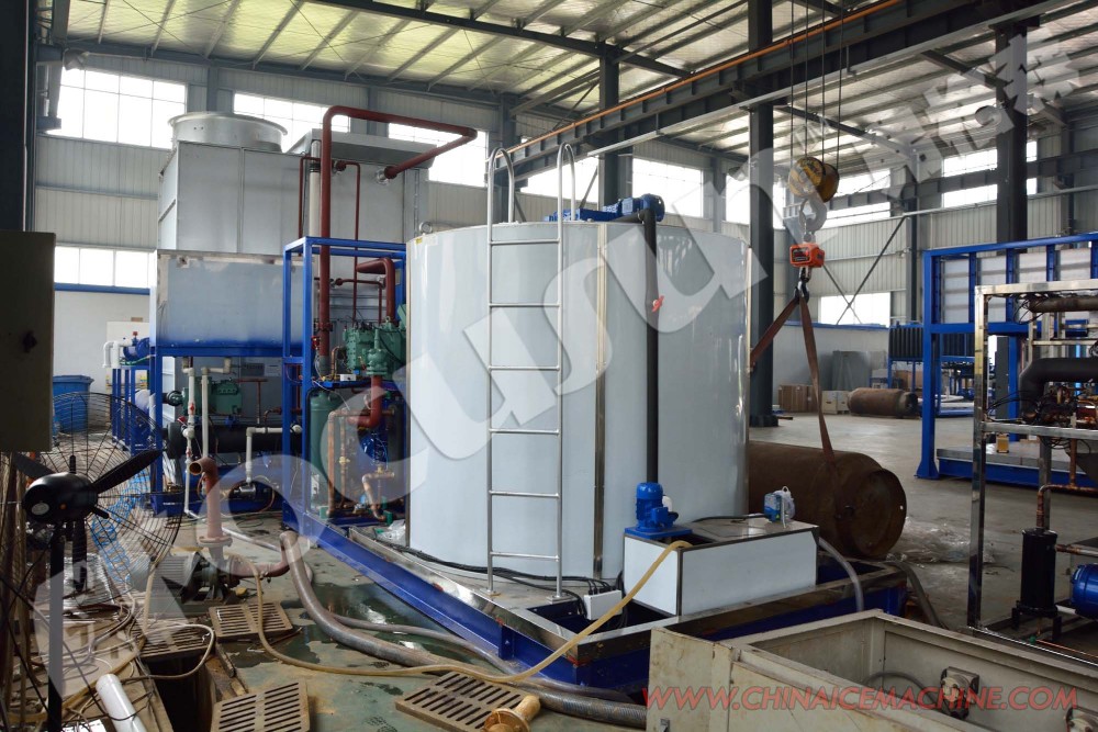 Fresh Water Large Capacity 25 Ton Flake Ice Making Machine with Bitzer Compressor