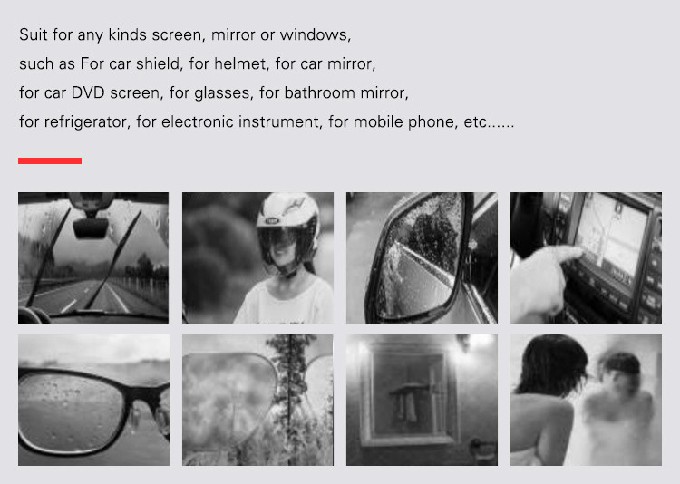 NEW MARKET UV protection anti rain anti oil anti water dust remover safety car ant fog mirror film