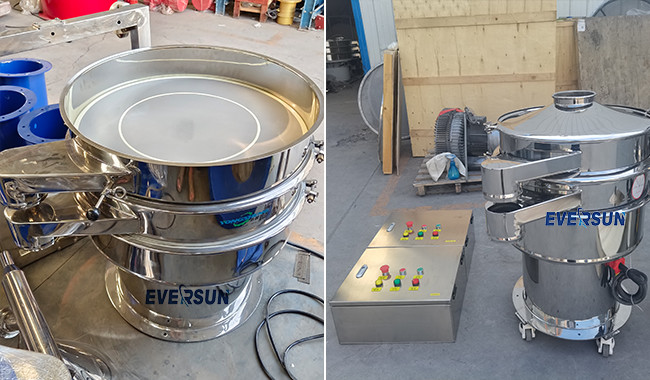 Stainless Steel Filter Rotary Vibrating Screen Round Powder Three Element Screen