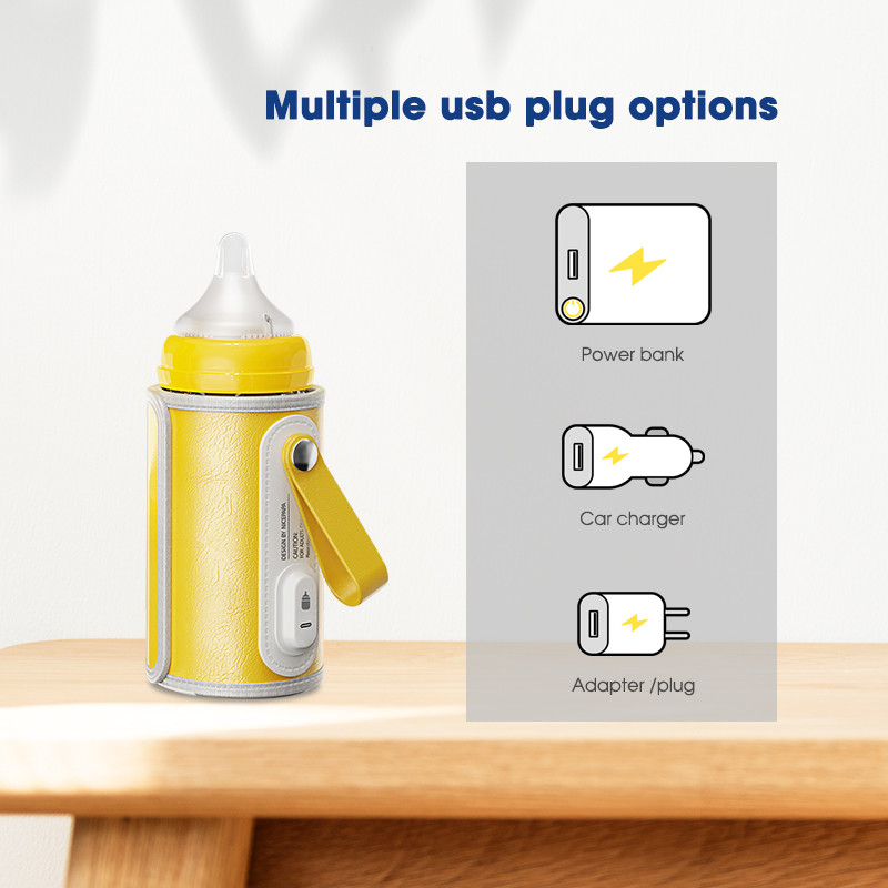 Breast milk USB Portable Travel Bottle Warmer PVC BPA Free For Night Feeding