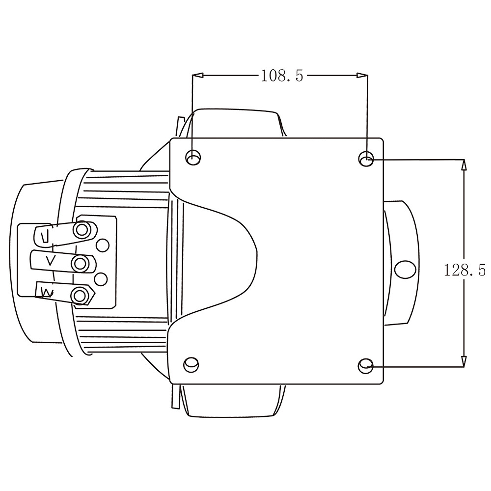 KAD12-DCW 1.5kw 24v Industrial Trolley 5" Drive Wheel Unit